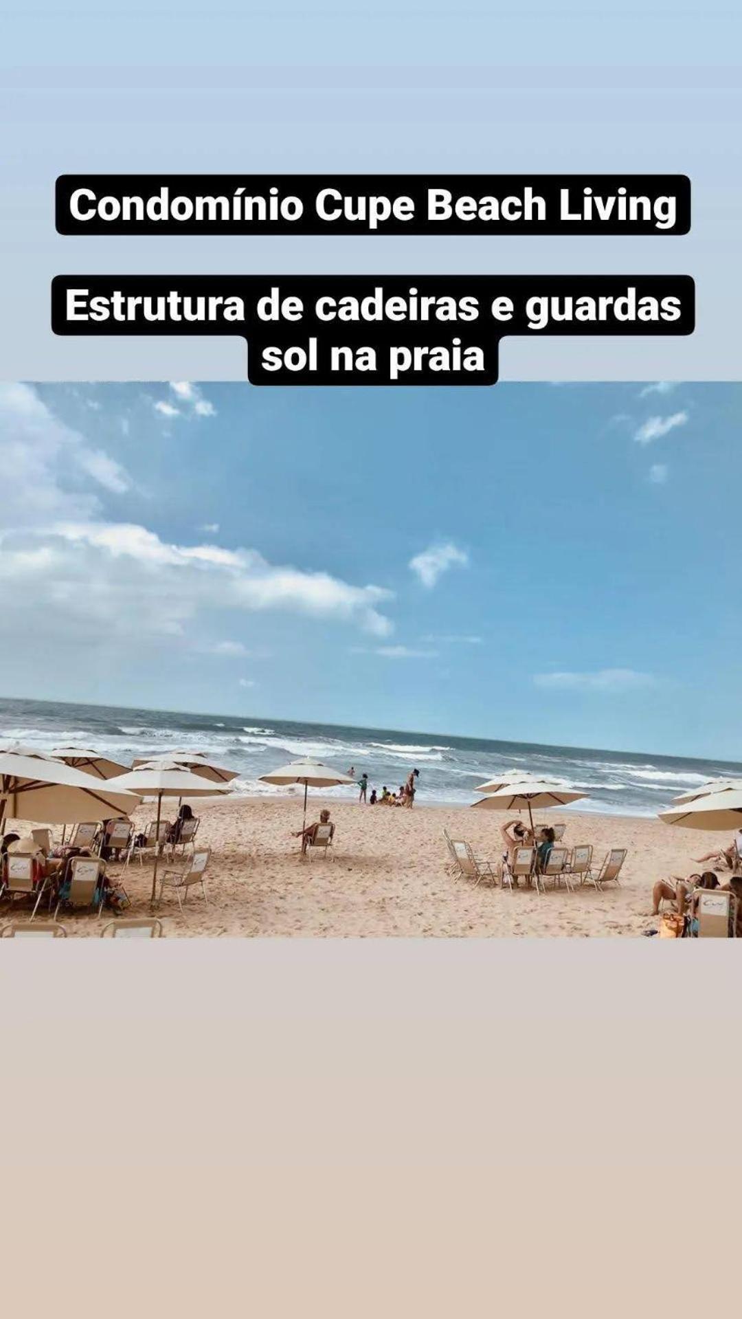Luxuoso Flat 3 Quartos, Terreo, No Cupe Beach Living - Beira Mar De Pôrto das Galinhas Εξωτερικό φωτογραφία