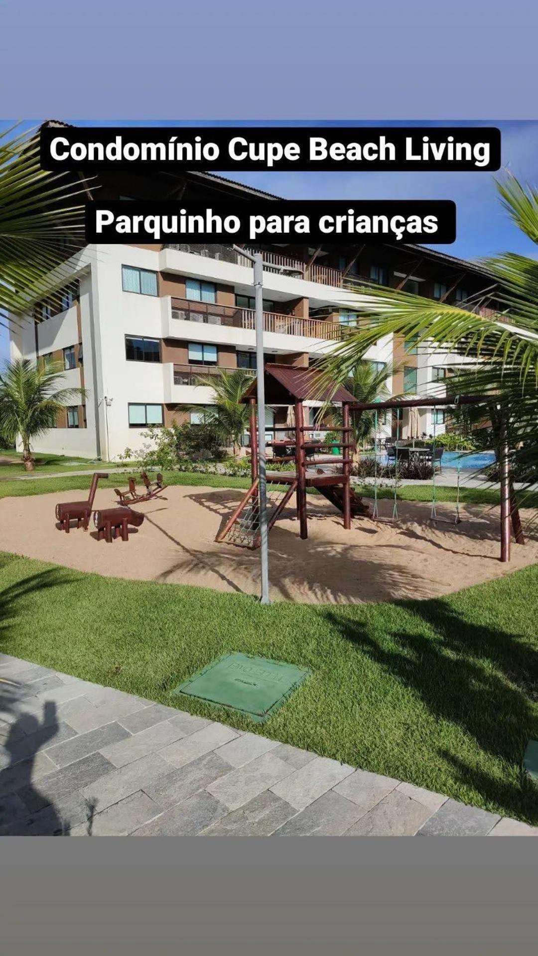 Luxuoso Flat 3 Quartos, Terreo, No Cupe Beach Living - Beira Mar De Pôrto das Galinhas Εξωτερικό φωτογραφία